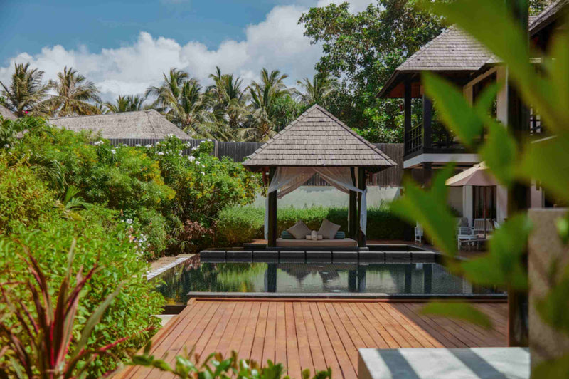 Celebrity Retreat at Sun Siyam Iru Fushi from outside, the three-bedroom retreat