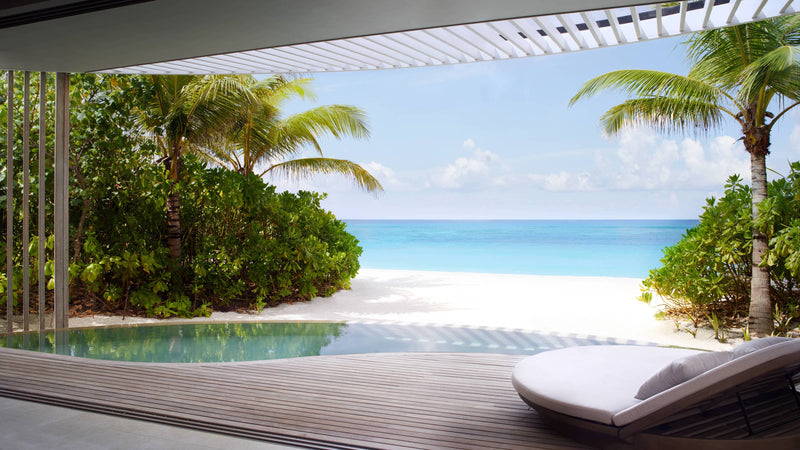 The sundeck of a Beach Pool Villa at The Ritz-Carlton Maldives, Fari Islands