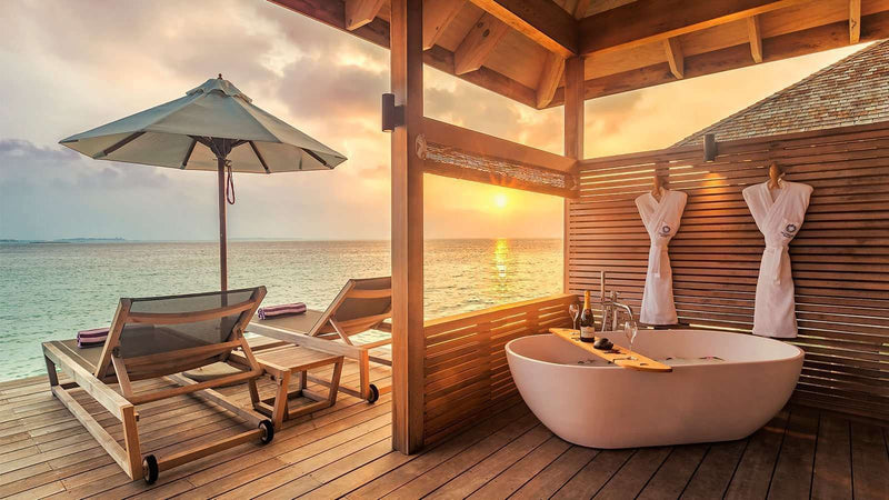 A Romantic Ocean Villa at Hurawalhi Maldives.