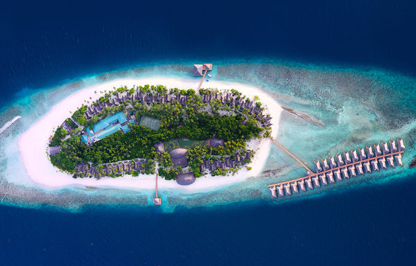 Dreamland Maldives from the air.