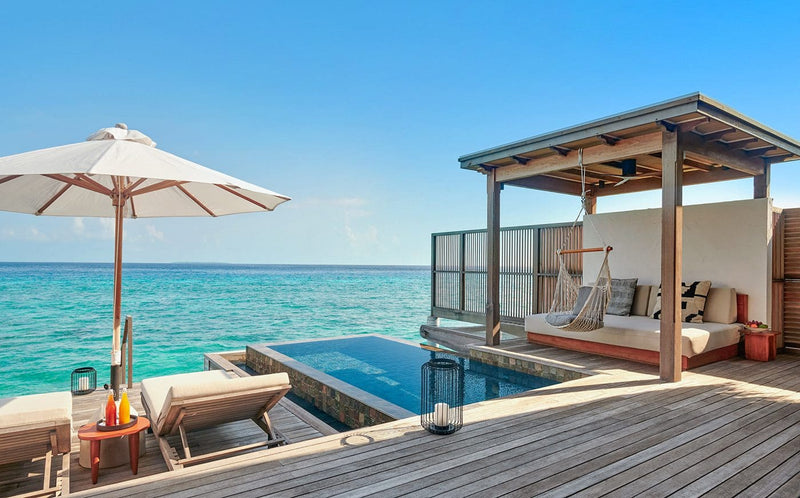 Another view of a Sunrise Water Villa with Pool at Sirru Fen Fushi
