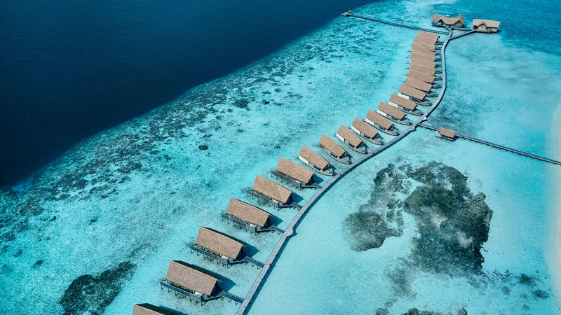 Another view of a Loft Water Villa at COMO Cocoa Island.
