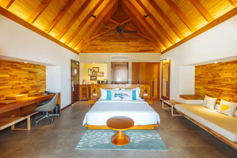 Another view of a Beach Duplex Villa at Fushifaru Maldives.
