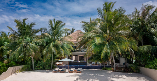 The Three Bedroom Beach Pavilion with Pool at Huvafen Fushi.
