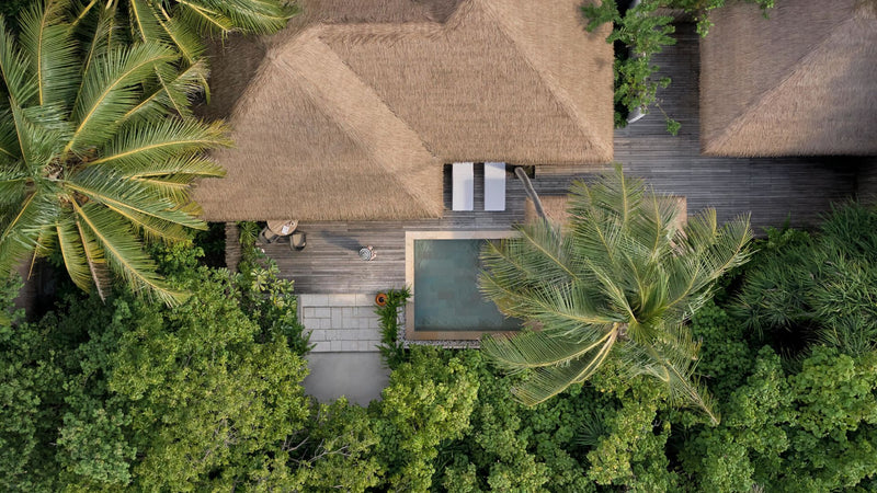 A Beach Villa with Private Pool at COMO Maalifushi.