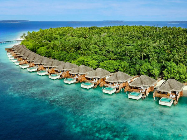 A Waterfront Pool Villa at Dusit Thani Maldives.