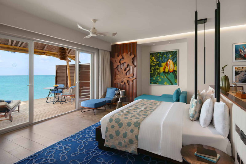 Another view of a Water Villa at Emerald Maldives Resort & Spa.