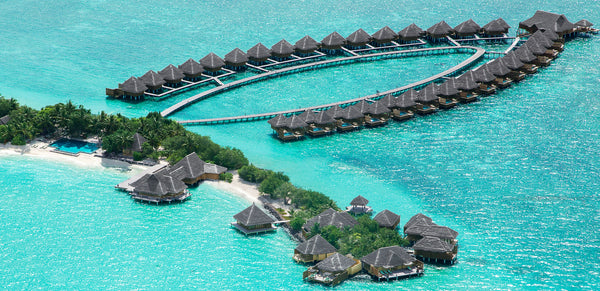 A panoramic view of Taj Exotica Resort & Spa, Maldives.
