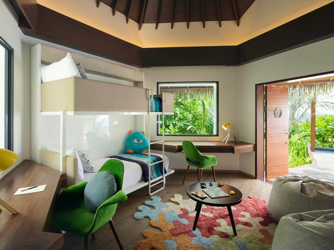 A Family Beach Villa at Pullman Maldives Maamutaa, on the sand