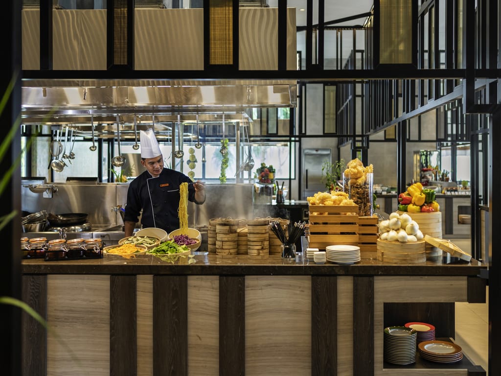 MELANGE, the all-day restaurant at Pullman Maldives Maamutaa