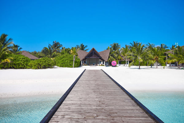 The arrival jetty at NOOE Maldives Kunaavashi.