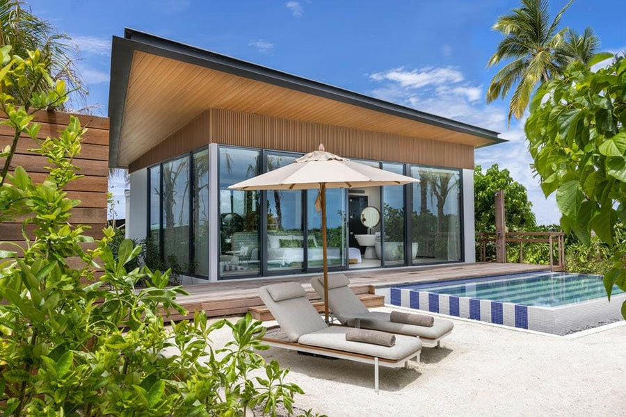 SO/ Maldives Beach Pool Villa exterior in South Malé Atoll