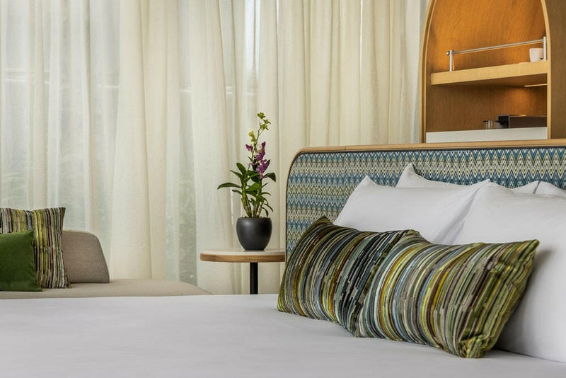 SO/ Maldives Beach Pool Villa bedroom interior