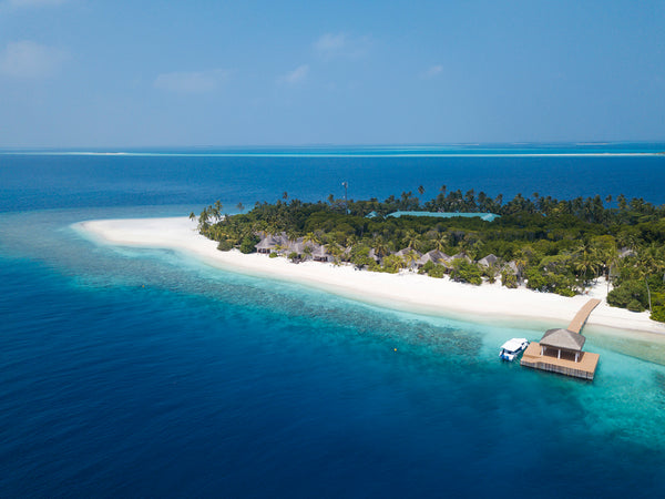 A further aerial view of Dreamland Maldives.