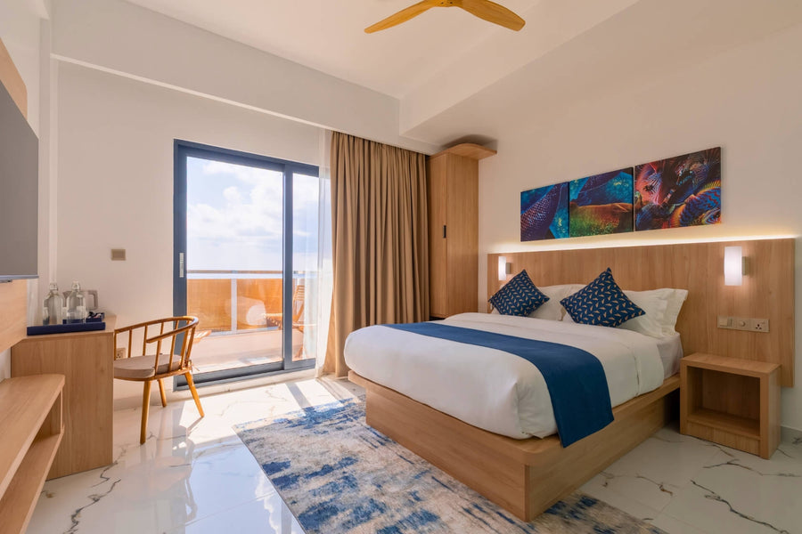 Deluxe Sea View room with mini balcony at Arrival Beach & Spa