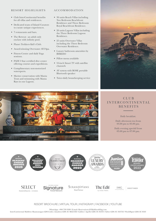 InterContinental Maldives Maamunagau Resort — resort highlights and accommodation