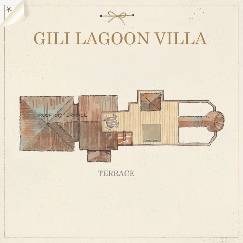 Another view of a Gili Lagoon Villa at Gili Lankanfushi Maldives.