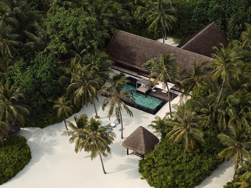 A Grand Beach Villa with Pool at One&Only Reethi Rah.