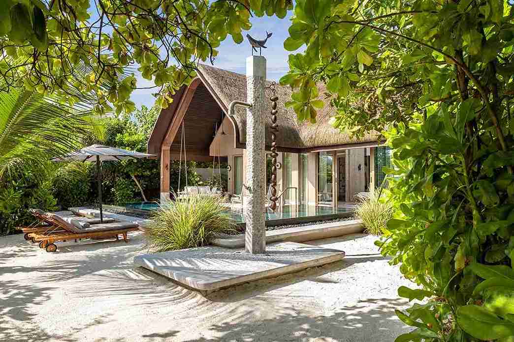 JOALI BEING, Raa Atoll — the outdoor space of a Grand Beach Pool Villa
