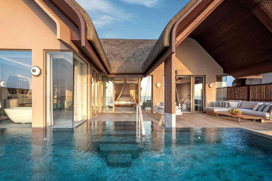 JOALI BEING, Raa Atoll — the sundeck of a Sunset Grand Ocean Pool Villa