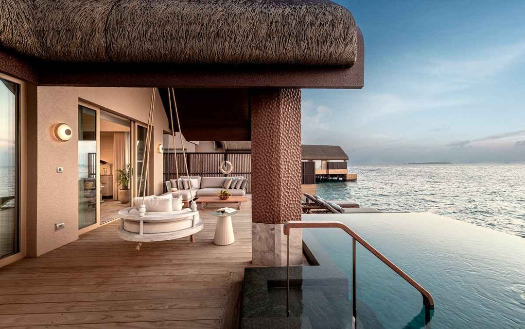 JOALI BEING, Raa Atoll — the sundeck of a Sunset Grand Ocean Pool Villa