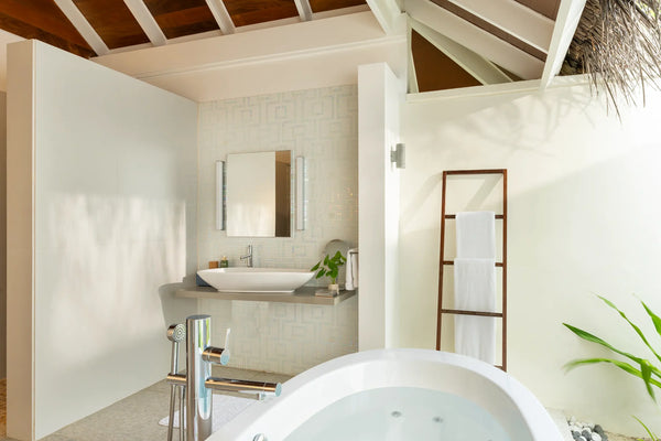 Another view of the bathroom in a Beach Villa at Kandolhu Maldives.
