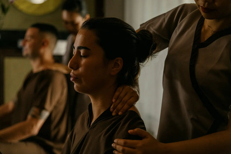 A Thai massage at the spa at Niva Kurumba Maldives.