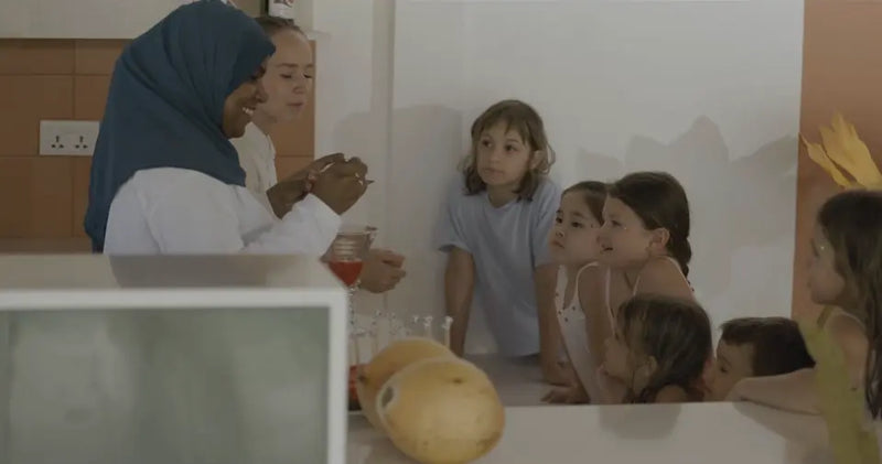 A children's craft session at Niva Kurumba Maldives.