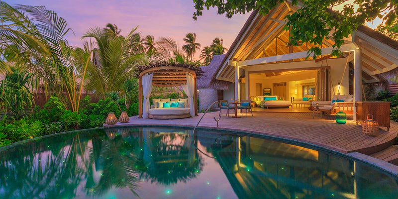 Another view of a Beach Pool Villa at Milaidhoo Maldives.