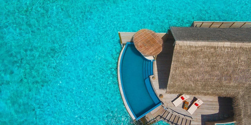 A third view of a Water Pool Villa at Milaidhoo Maldives.