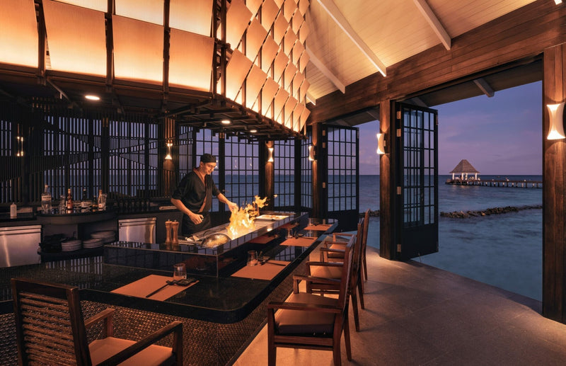 Mizu, the teppanyaki restaurant at Nova Maldives