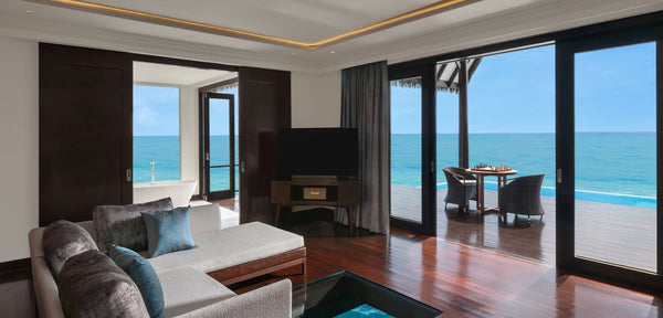 An Overwater Ocean Suite with Infinity Pool at Heritance Aarah.