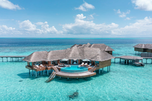 The Two Bedroom Ocean Pavilion with Outdoor Pool at Huvafen Fushi.