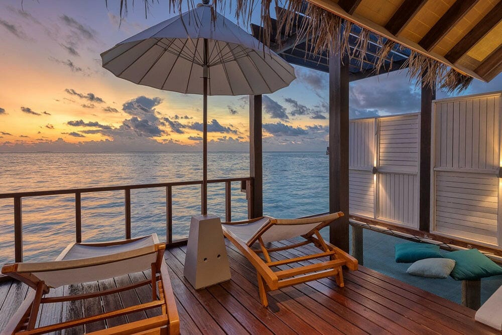 OZEN Life Maadhoo, South Malé Atoll — overwater villa exterior