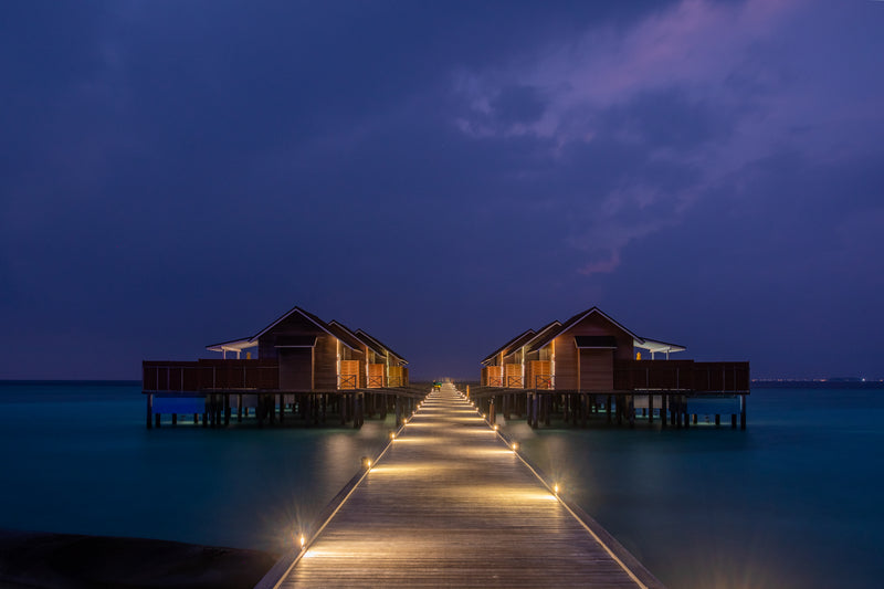 Another view of a Pool Water Villa at Dhigufaru Island Resort.