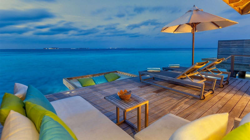 Another view of a Romantic Ocean Villa at Hurawalhi Maldives.