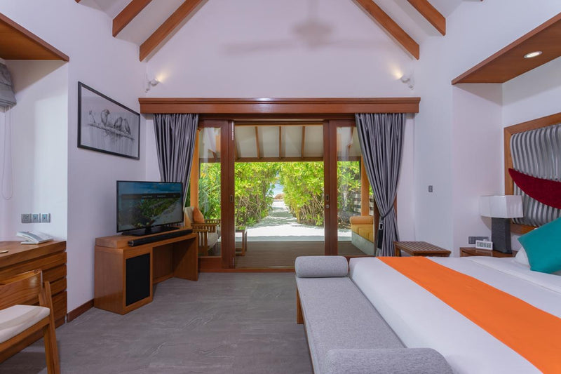 Another view of a Sunrise Beach Villa at Dhigufaru Island Resort.
