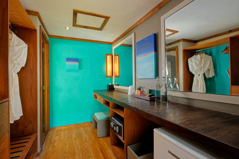 The interior of a Sunset Beach Villa at Canareef Resort Maldives
