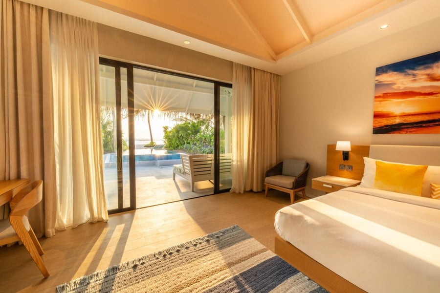Another view of a Sunset Beach Villa with Pool at Nova Maldives