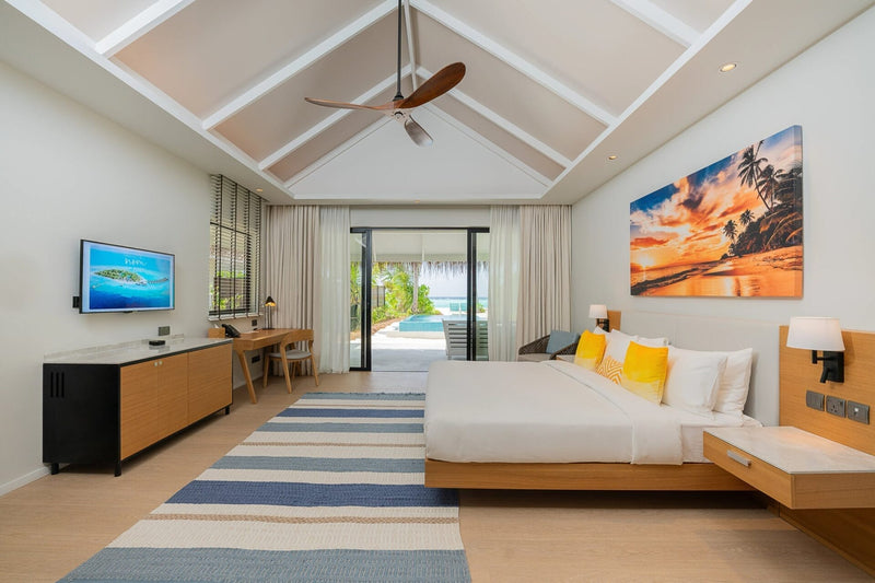 A third view of a Sunset Beach Villa with Pool at Nova Maldives