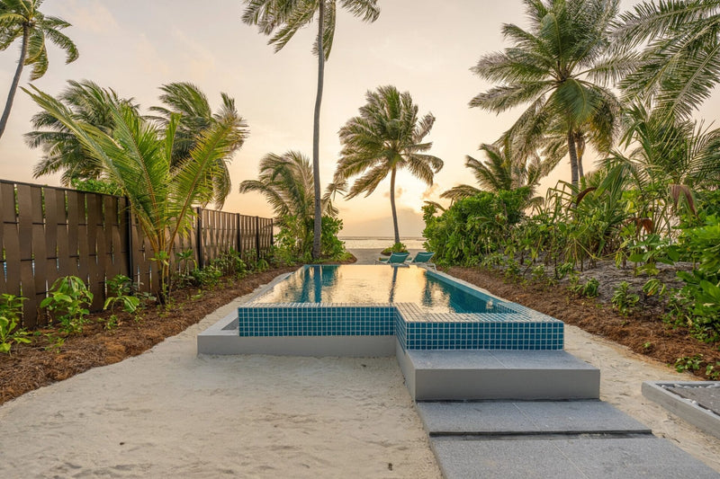A Sunset Beach Villa with Pool at Nova Maldives