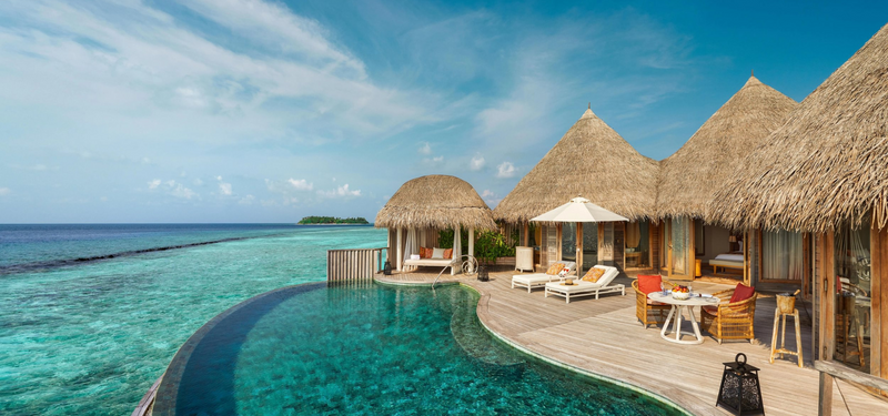 The pool of an Ocean Residence with Private Pool at The Nautilus Maldives.