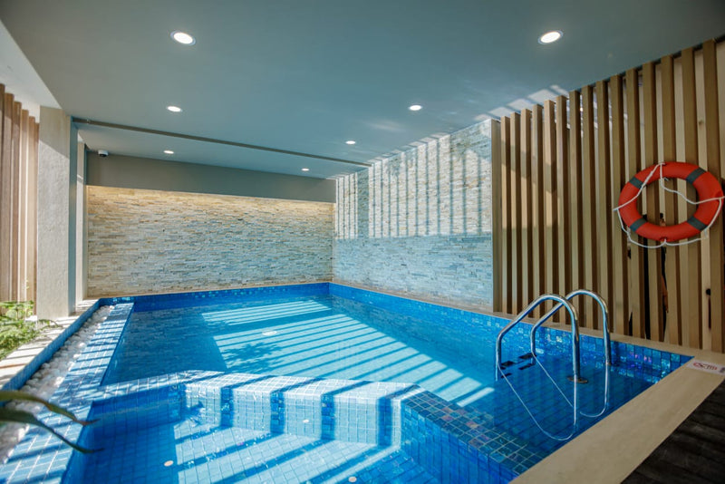 Small pool with blue tiles at Royal Villa