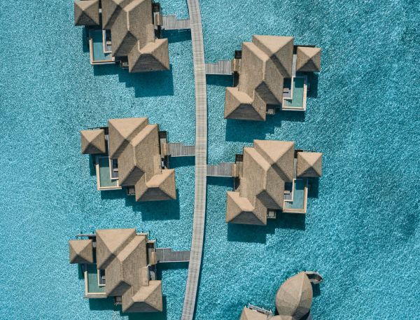 A Water Villa with Private Pool at COMO Maalifushi.