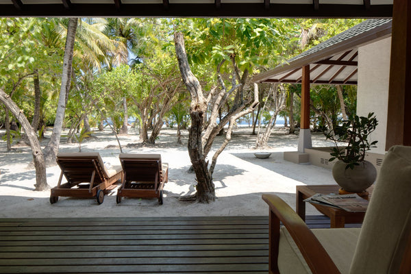 Another view of a Jacuzzi Beach Villa at Adaaran Select Meedhupparu.
