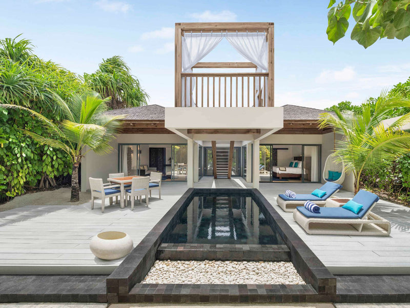A Beach Pool Villa Deluxe at Kuredhivaru Resort & Spa Maldives.