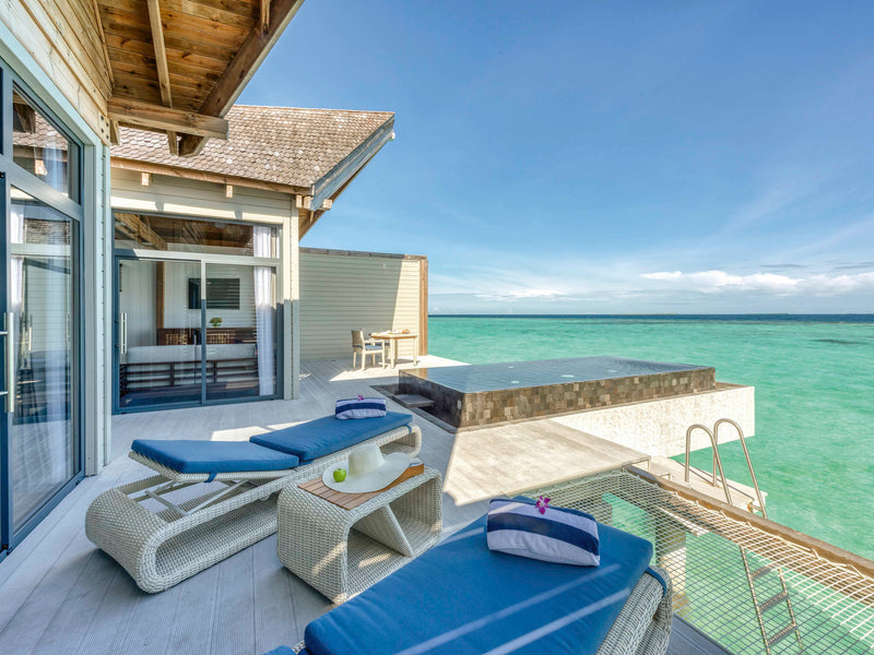 An Overwater Pool Villa Ocean at Kuredhivaru Resort & Spa Maldives.
