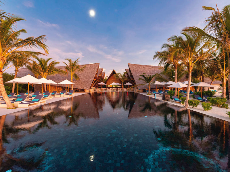 Latitude 5.5, the poolside restaurant at Kuredhivaru Resort & Spa Maldives.
