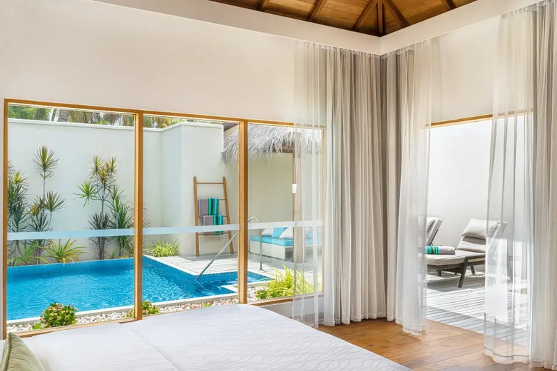 A Deluxe Pool Villa at Niva Kurumba Maldives.
