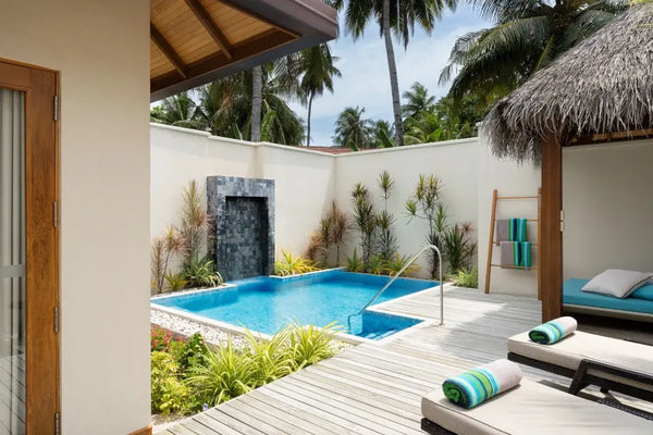 Another view of a Deluxe Pool Villa at Niva Kurumba Maldives.